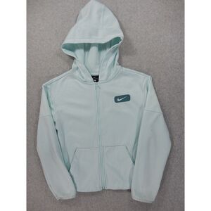 Nike Logo Full‎ Zip Athletic Fit Hoodie Jacket (Kid's Large) Sky Blue